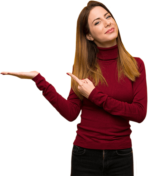Femme dans site web pour Estéticiennes