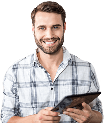 Homme dans site web pour Estéticiennes